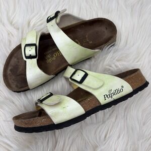 PAPILLIO BY‎ BIRKENSTOCK SYDNEY LIME GREEN BLUE US 6 EU 37